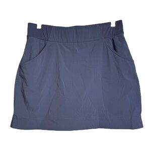 Columbia Climber Canyon Skort 16” Womens Medium Blue Skirt Omni Shade Stretch